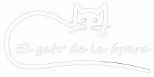 El gato logo de la opera 4 Fin blanco