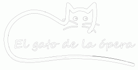 El gato logo de la opera 4 Fin blanco